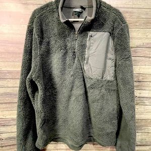 Champion Black Fleece Half-Zipper